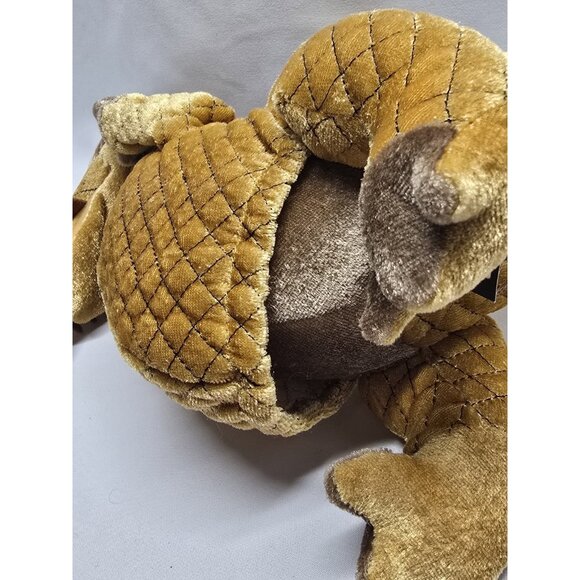 Wicked the Musical Gold Dragon 11" Plush Hand Puppet Time Clock Stuffed Animal - Picture 7 of 12